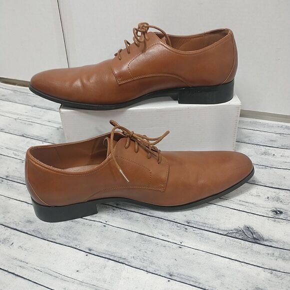 Amazon Essentials Men's Oxford Shoes SIZE 12 BROWN. - Picture 1 of 9